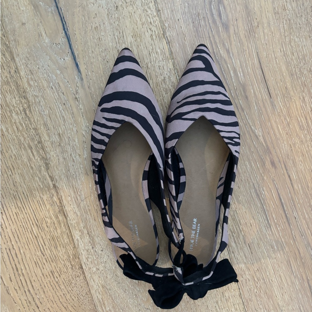 Shoe the Bear Nordstrom Zebra Print Flats